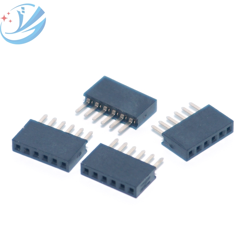 2.0 Pitch Header Pin Perempuan Single Row 6Pin Lurus